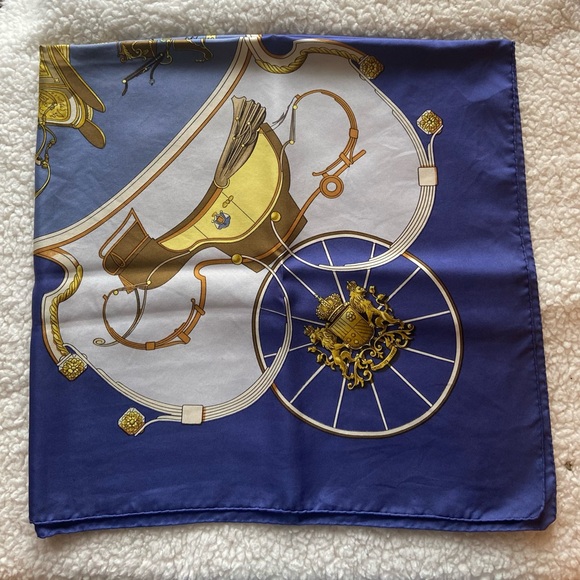 HERMÈS “SPRINGS” SCARF AUTHENTIC - Picture 6 of 12